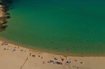 Ftelia beach panoramic