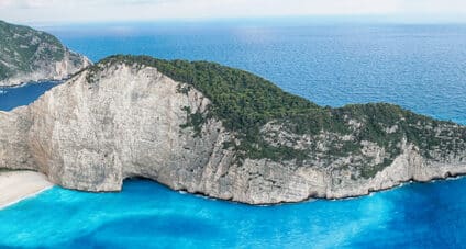 Navagio beach panoramic